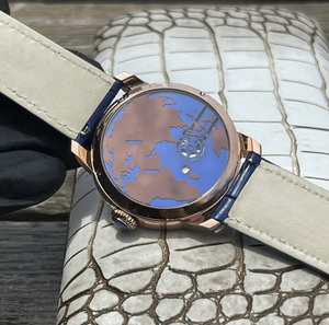 เส้นผ่านศูนย์กลาง 44 มม. ความหนา 14.5 มม. นาฬิกาจักรกลวาดลายด้วยมือ ทำให้เวลาเป็นภาพที่สวยงาม นาฬิกาข้อมือผู้ชาย - Product Image 3