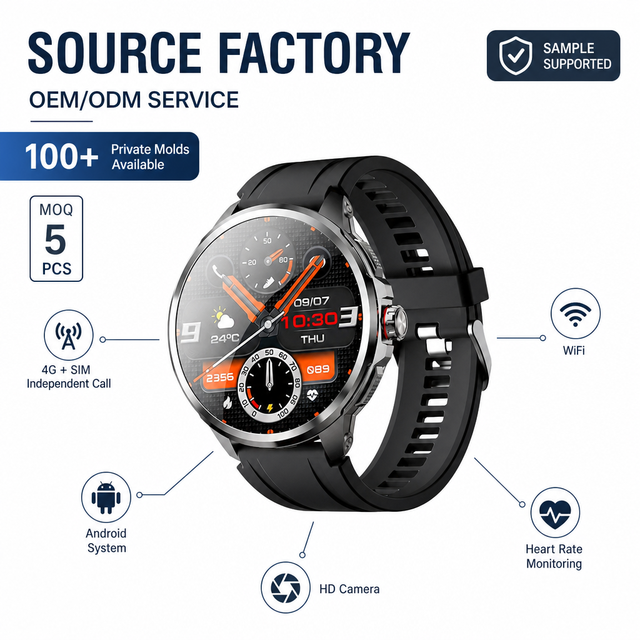 H99 4G Android Smartwatch with WIFI HD Camera Sleep Tracker Sim Card Holder Heart Rate Monitor Integrated Smart Phone Watch