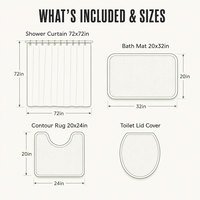 Ensemble de 4 pièces pour salle de bain : Rideau de douche imperméable, tapis antidérapants, couvercle de toilette et tapis de bain, motif citrouilles d'automne, nœuds et fantômes mignons