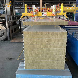 <span class=keywords><strong>Panel</strong></span> Sandwich Dinding Rock Wool IW Tebal 50mm Anti Api, Tahan Panas, dan Tahan Air untuk Kulit Pabrik Manufaktur Pabrik A1 - Product Image 2