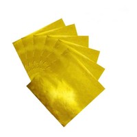 Emballages alimentaires en aluminium imprimé de qualité alimentaire, 3x3 pouces, 100 pièces, papier d'emballage carré en aluminium, emballage DIY pour chocolats et bonbons
