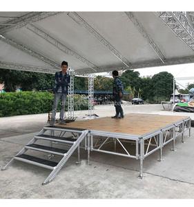 Hợp kim nhôm lắp ráp nhanh có thể gập lại có thể điều chỉnh chiều cao 1000kg tải trọng sân khấu đám cưới - Product Image 5