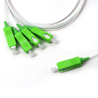 Répartiteur de Fibre Optique Mini PLC Unionfiber 1x2 1x4 1x8 1x16 SC APC UPC LC Pigtail pour FTTH OEM ODM