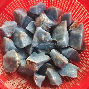 Nouveautés cristal de guérison reiki pierres brutes angélite bleue naturelle pierre brute à vendre