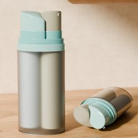 Contenants en plastique rechargeables à double compartiment pour lotion, 15 ml, 30 ml, flacons cosmétiques à double chambre, impression sérigraphique personnalisée possible