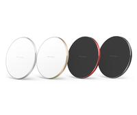 Chargeur sans fil Smart Phone 15W Portable en alliage d'aluminium Lampe LED de bureau Station de charge rapide sans fil
