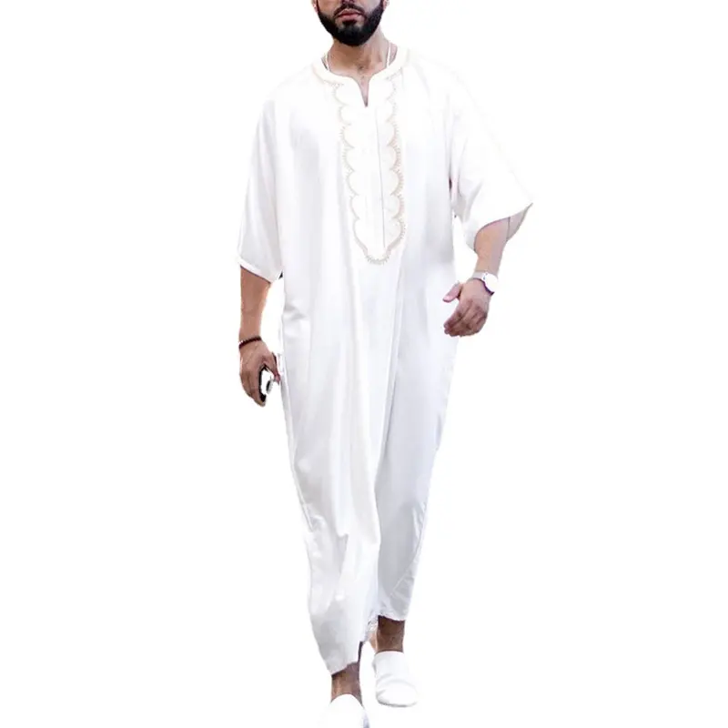 ドバイアバヤアラブイスラム男性シャツトローブフード付きトーブスカートイスラム服イスラム教徒のドレス男性プラスサイズの男性服