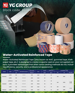 <strong>Wholesale</strong> Custom Logo Printing <strong>Brown</strong> <strong>Packing</strong> Adhesive Kraft Paper Gummed <strong>Tape</strong> for Packaging - Product Image 6