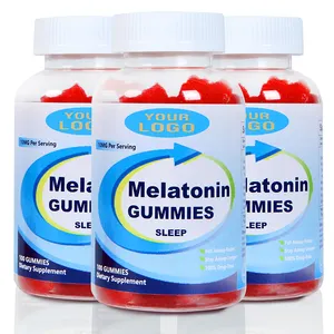 Schlussverkauf Melatonin Gummibärchen für Schlaf Gummibärchen Melatonin Gummibärchen Gesundheitsmittel Nahrungsergänzungsmittel vegan