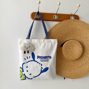 <span class=keywords><strong>Venta</strong></span> caliente Sanlio <span class=keywords><strong>Pacha</strong></span> Dog Bolso de hombro de gran capacidad para mujer Vintage Shopping Canvas Tote - Product Image 4