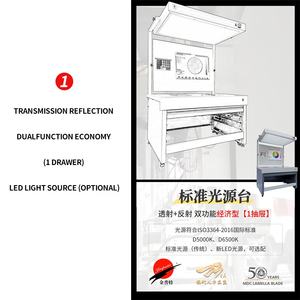 ตารางเศรษฐกิจแหล่งกำเนิดแสงมาตรฐานสำหรับการดูสีสำหรับอุตสาหกรรมการพิมพ์และบรรจุภัณฑ์โคมไฟบูธเคลือบสี - Product Image 5