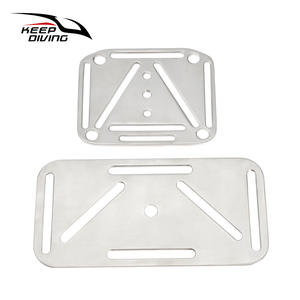 KEEP DIVING Plongée à la dérive Connexion de sangle dorsale en acier inoxydable 316 Plaque d'acier perforée Multi-spécifications Latéral - Product Image 3