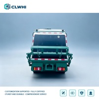 Camion compacteur de déchets HOWO 4x2 de 7000L, carrosserie verte, camion de collecte des ordures pour usage urbain, vente directe d'usine