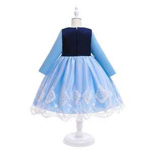 Robe de princesse héroïne à manches longues classique conte de fées fantaisie Costume d'Halloween blanc neige pour enfants - Product Image 5