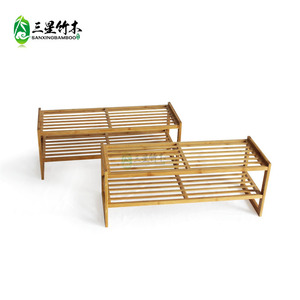 Factory direct sales of multi-functional stackable bamboo <b>shoe</b> <b>racks</b> and general <b>storage</b> <b>racks</b>. - Product Image 2