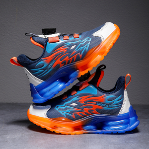 Chaussures de sport pour garçons avec boucle rotative Chaussures de course cool pour enfants Chaussures de <span class=keywords><strong>basket</strong></span>-ball pour enfants de taille moyenne Baskets pour enfants de haute qualité - Product Image 2