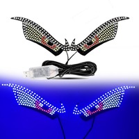 TCYATO Écran LED RGB Dynamique Créatif pour Camion, Affichage Multi-Modes Effet Yeux de Diable, Décoration de Pare-Brise, Ampoules LED pour Voiture