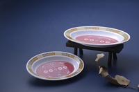 Assiette de service ovale profonde pour légumes poissons poulet mélamine restaurant vaisselle en plastique pour cuisine chinoise