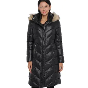 I film più venduti femme hiver doudoune casaco longo faux fur bolla cappuccio di spessore piumino donna inverno puffer giacca cappotto lungo