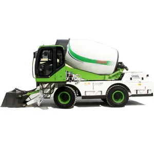 Cement Truck Handling Loaders 5.5M3 Self Loading Concrete Mixer Truck For Road and Railways