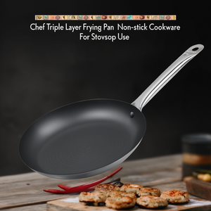 Padella Chef a tre strati antiaderente da 10 pollici per uso su piano cottura - Product Image 3