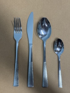 16/24/32 thép không gỉ thiết lập dao kéo CẠNH VUÔNG muỗng nĩa Flatware Set - Product Image 4