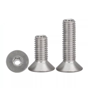 LSM 304 Acier Inoxydable M4 M5 M6 M8 M10 M12 <span class=keywords><strong>Vis</strong></span> à Tête Plate <span class=keywords><strong>Creuse</strong></span> Fraisée <span class=keywords><strong>Hexagonale</strong></span> Lampe Thading pour Divers Metric - Product Image 2