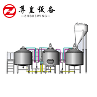 Équipement de brassage de bière de grande capacité 2000L, usine de brasserie avec cuve de fermentation conique