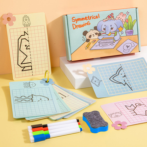 Trẻ em lưới đối xứng vẽ đồ họa câu đố đồ chơi tập trung đào tạo Truy Tìm bức tranh thẻ trẻ em hỗ trợ giảng dạy - Product Image 4