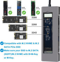 Base de Expansión para Disco Duro de Aleación de Aluminio de Estado Sólido, Hub Tipo-C 3.2 con 10 Gbps, 4K, 8 Puertos, en Existencia