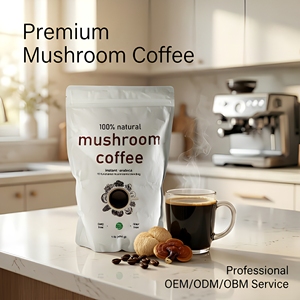 Café Orgánico en Polvo al por Mayor con Melena de León, Chaga y Cordyceps para el Rendimiento Mental, ODM, Marca Privada - Product Image 1