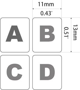 Tỏa Sáng Vào Ban Đêm Bàn Phím Sticker [4 Trong 1] Sáng Thay Thế Tiếng Anh Thư Bàn Phím Cho Máy Tính Xách Tay, Máy Tính Để Bàn & Máy Tính Xách Tay - Product Image 1