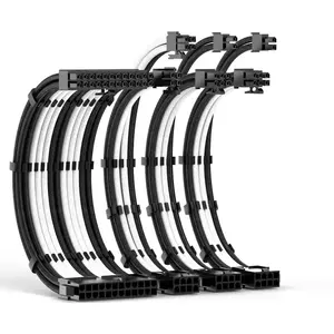 Cáp tay PSU mở rộng Kit 18AWG 24 pin mở rộng dây 18AWG tay máy tính PC PSU cáp mở rộng Kit cho Máy tính để bàn PC - Product Image 1