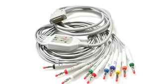 Câble <span class=keywords><strong>ECG</strong></span> compatible avec <span class=keywords><strong>Zoncare</strong></span> iMAC 1800, câble EKG à 10 fils - Product Image 6