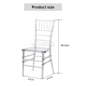 Chaises <span class=keywords><strong>de</strong></span> mariage en acrylique pour événements, style Chiavari, en plastique, pour adultes, en gros, pour hôtels modernes, fabriquées en Chine - Product Image 2