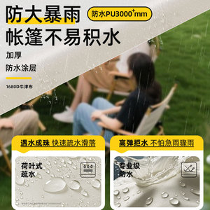 Trade Show <b>Tent</b> 3x3 Square Double Layer Waterproof Outdoor <b>Canopy</b> For Market Events Camping Four Seasons Use - Product Image 5