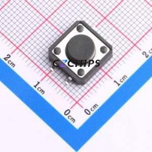 TS-1094S-A4B2-D2 Tactile Switch SMD-4P,12x12mm Switch Single Pole Single Throw Round Button 1.8N Vertical Mount - Product Image 1