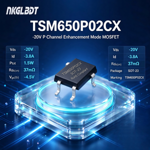 NK TSM650P02CX P 채널 전압 조정기 다이오드 SOT-23 패키지 표면 실장형 20V 전압 <span class=keywords><strong>12V</strong></span> 내부 저항 3.8A ID 안전 - Product Image 1