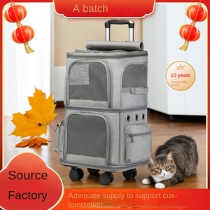 Vật nuôi đôi mèo tàu sân bay với bánh xe cho hai - Product Image 5