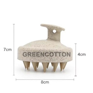 カスタムロゴ入りシリコン頭皮マッサージブラシ、シャンプーブラシ、頭皮マッサージツール、ヘアケアツール - Product Image 2