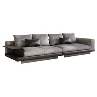 Canapé Connelly en tissu coton et lin, style minimaliste italien, nouveau modèle 2026, multifonctionnel, sectionnel, trois places, droit, pour salon