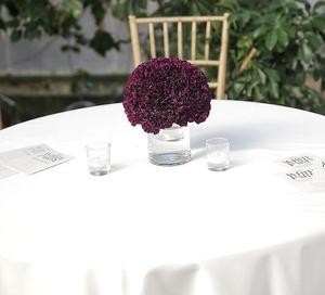 <strong>White</strong> Custom <strong>Round</strong> Lamour Wholesale Manufacture Matte Satin Table Cloths for Weddings Tableclorh - Product Image 4