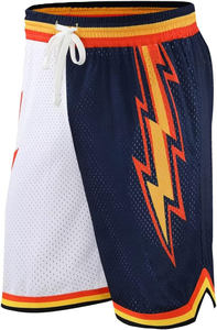 2025 pantalones cortos de baloncesto para jóvenes personalizados de talla grande de malla de doble capa transpirable BSCI ropa deportiva tendencia al por mayor conjuntos impresos - Product Image 2