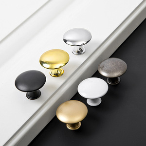 มือจับดึงแบบรูเดียวสำหรับตู้ลิ้นชักตู้เสื้อผ้าสีทองมือจับประตูตู้เสื้อผ้าสีดำ - Product Image 3