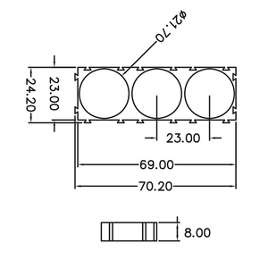 Espaciador de Batería 21700 al por Mayor, Soporte para 1x3 Celdas, Accesorio Negro para Batería 21700 - Product Image 4