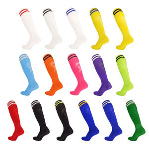 הברך גבוהה פס Vivid צבע בייסבול אנטי להחליק ספורט כדורגל ספורט כדורגל גרביים - Product Image 1