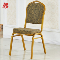 Chaise de Banquet Empilable Bleu Royal pour Hôtel, Chaises de Salle à Manger Modernes Dorées, Vente en Gros