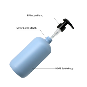 Tùy chỉnh Boston Vòng <span class=keywords><strong>HDPE</strong></span> 500ml chất lỏng xà phòng Nhựa bơm chai bao bì dầu gội Lotion chai - Product Image 6
