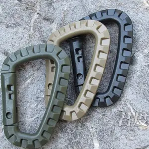 Plastic Keychain/bag Spring Hook Snap Carabiner Clip Tactical Buckle