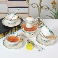 Théière en céramique, pour thé de service à thé, style nordique feng Shui, avec filtre, service à café, en porcelaine, vente en gros,